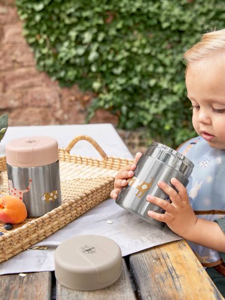 Thermos repas LÄSSIG en inox Little Forest Renard+Little Mateys orange épicée 6 - vertbaudet enfant 