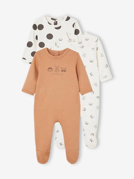 Lot de 3 dors-bien bébé en interlock BASICS  - vertbaudet enfant