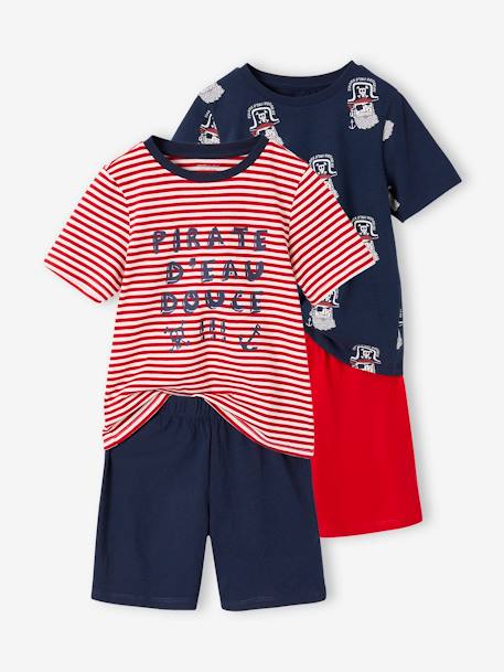 Garçon-Pyjama, surpyjama-Lot de 2 pyjashorts pirates garçon