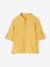 Chemise en gaze de coton personnalisable garçon manches retroussables Bleu moyen+écru+jaune+vert 16 - vertbaudet enfant 