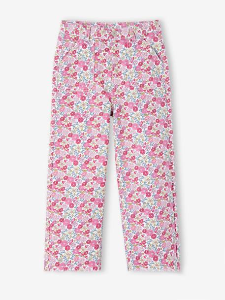 Pantalon fille enfant Rose - Slim, droit, élastique - vertbaudet