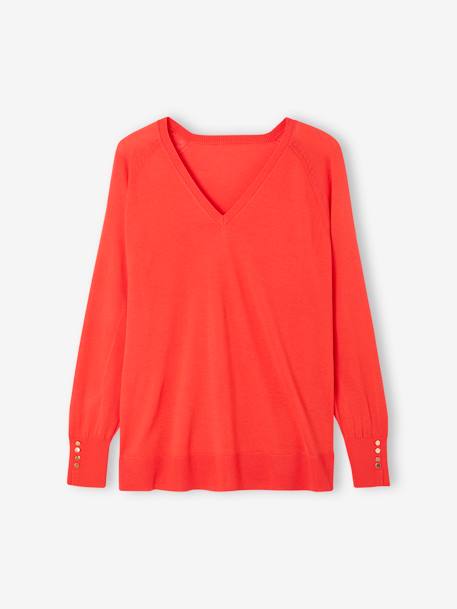 Pull fin grossesse ENVIE DE FRAISE blanc+grenadine 12 - vertbaudet enfant 