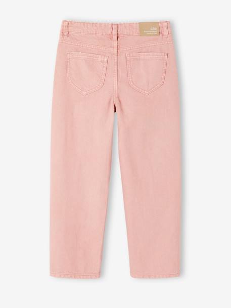 Pantalon droit MorphologiK fille tour de hanches medium blush+vert sauge 2 - vertbaudet enfant 