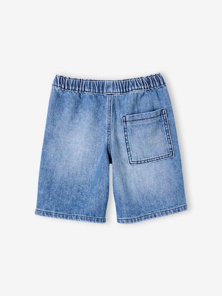 Bermuda en jean facile à enfiler garçon double stone+stone 11 - vertbaudet enfant 