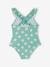 Maillot de bain 1 pièce imprimé fleurs fille vert d'eau 2 - vertbaudet enfant 