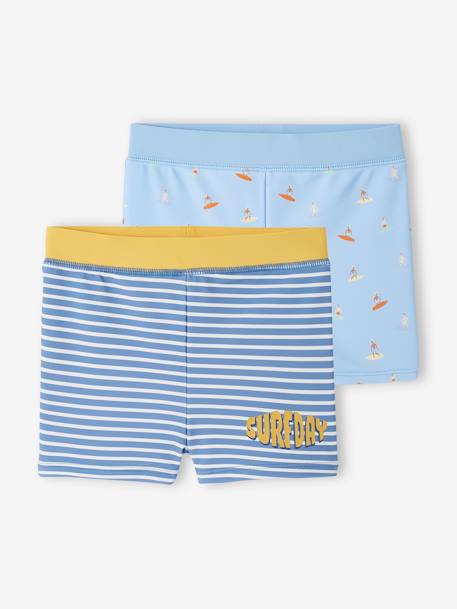 Garçon-Lot de 2 shorties de bain garçon