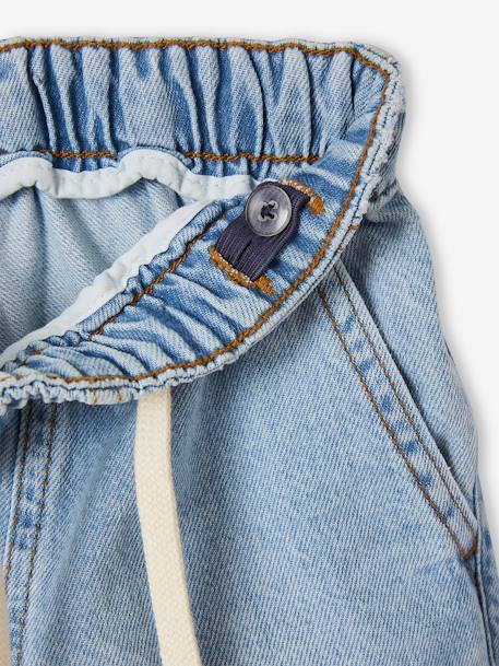 Jean large facile à enfiler garçon denim bleached+denim gris+stone 5 - vertbaudet enfant 