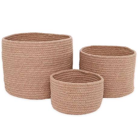 Panier de rangement -ILSE AMANDE- Lot de 3 BEIGE 1 - vertbaudet enfant 