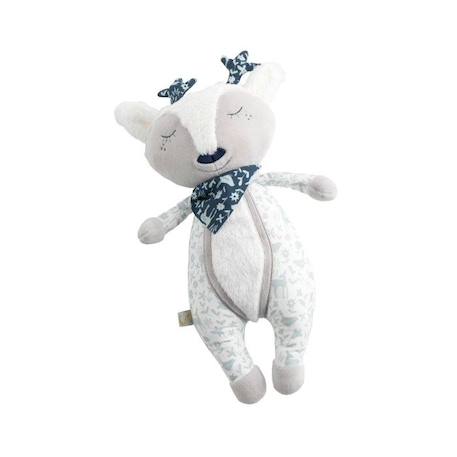 Doudou daim  en velours gris GRIS 1 - vertbaudet enfant 