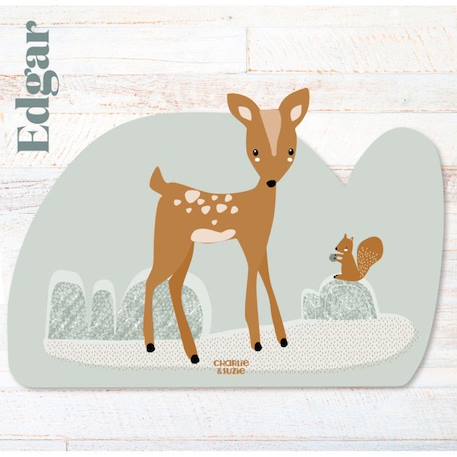 Set De Table Biche Edgar MULTICOLORE 1 - vertbaudet enfant 