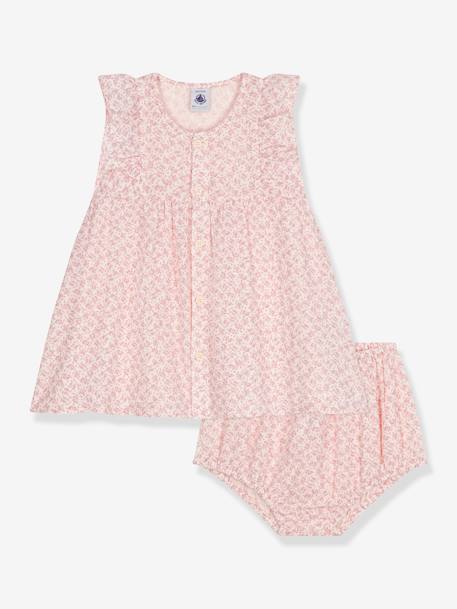 Robe + bloomer PETIT BATEAU rose pâle 1 - vertbaudet enfant 