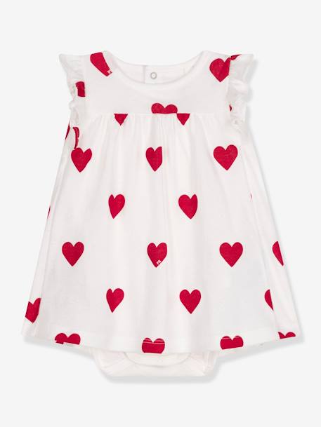 Bébé-Ensemble-Robe body imprimé coeur PETIT BATEAU