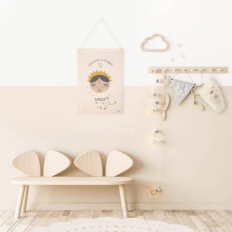 LITTLE VIRGO déco murale enfant zodiaque signe vierge BEIGE 2 - vertbaudet enfant 