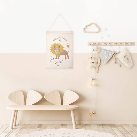 LITTLE LEO déco murale enfant zodiaque signe du lion BEIGE 2 - vertbaudet enfant 