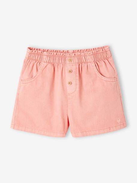 Short couleur fille facile à enfiler blush+jaune pastel+marine 2 - vertbaudet enfant 