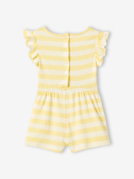 Combishort Basics bébé corail+rayé jaune 6 - vertbaudet enfant 