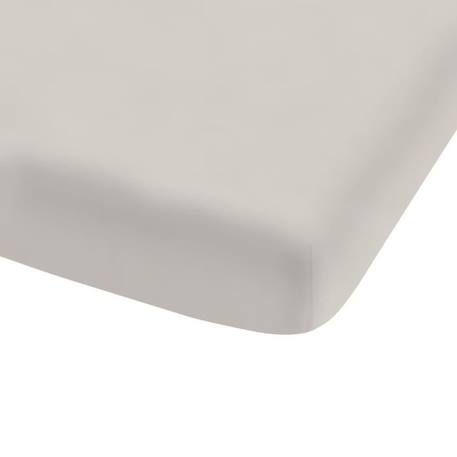 Drap-housse uni, COTON LAVÉ Lin. Taille : 90x190 cm BEIGE 2 - vertbaudet enfant 