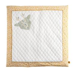 Grand tapis 100x100 cm en coton blanc  - vertbaudet enfant