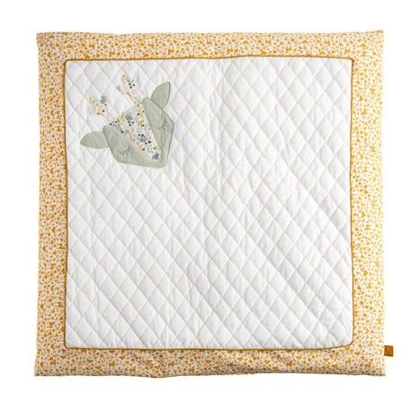 Grand tapis 100x100 cm en coton blanc BLANC 1 - vertbaudet enfant 