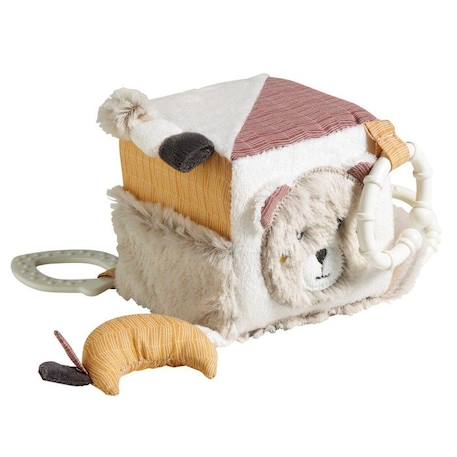 Cube d'activité bébé beige BEIGE 1 - vertbaudet enfant 