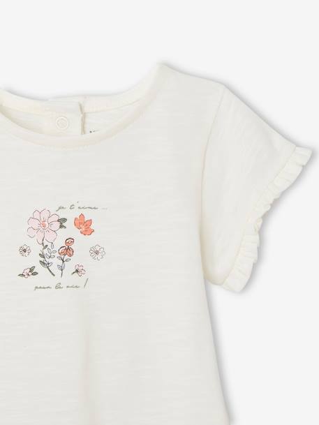 Lot de 2 t-shirts naissance en coton biologique rose 5 - vertbaudet enfant 