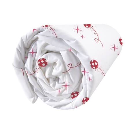 Drap-housse imprimé 100% coton MIRACULOUS LADYBUG SHADOW. Taille : 90x190 cm BLANC 2 - vertbaudet enfant 