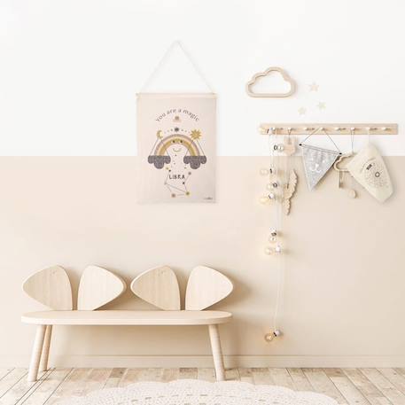 LITTLE LIBRA déco murale enfant zodiaque signe balance BEIGE 2 - vertbaudet enfant 