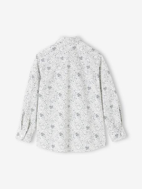 Chemise à fleurs et son noeud papillon garçon bleu imprimé+vert imprimé 11 - vertbaudet enfant 