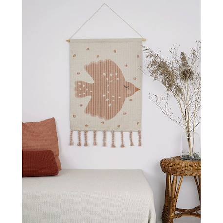 Décoration murale enfant - SWEET BIRDY - Coton BEIGE 2 - vertbaudet enfant 