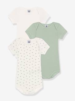 -Lot 3 bodies manches courtes PETIT BATEAU