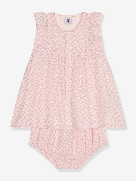 Robe + bloomer PETIT BATEAU rose pâle 2 - vertbaudet enfant 