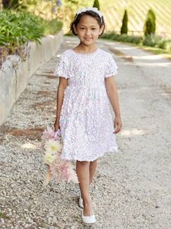 -Robe cérémonie à sequins fille