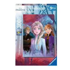 Jouet-Jeux éducatifs-Puzzle 300 pièces XXL - RAVENSBURGER - La Reine des Neiges 2 - Dessins animés et BD - Fille - Bleu