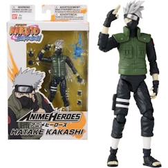 Jouet-Jeux d'imagination-Figurines, mini mondes, héros et animaux-Figurine Anime Heroes 17 cm - Kakashi Hatake - Naruto Shippuden - BANDAI