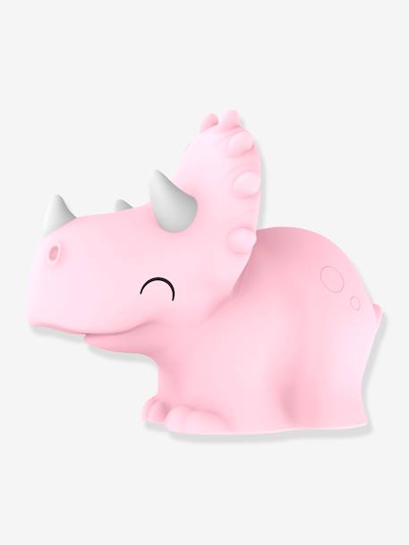 Veilleuse souple rechargeable Roxy la triceratops - DHINK KONTIKI rose 2 - vertbaudet enfant 