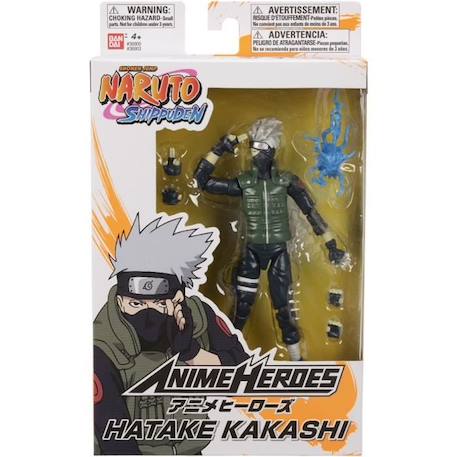 Figurine Anime Heroes 17 cm - Kakashi Hatake - Naruto Shippuden - BANDAI NOIR 2 - vertbaudet enfant 