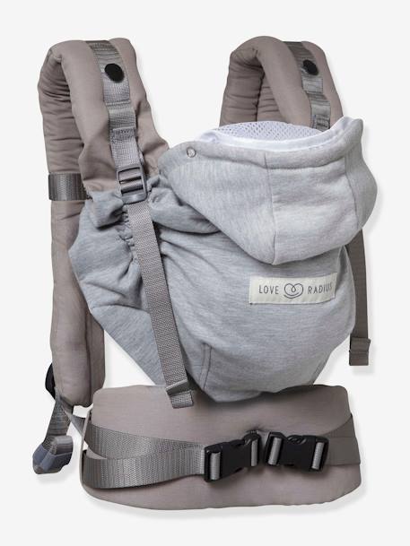 Porte-bébé physiologique HoodieCarrier 2 LOVE RADIUS Black forest+Gris athlétique+Wild camo 9 - vertbaudet enfant 