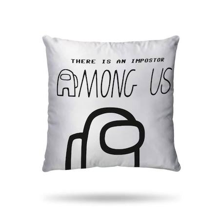 AMONG US - Housse De Couette Crewmates 140x200 cm - Blanc - 100% Coton BLANC 2 - vertbaudet enfant 