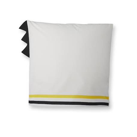 Housse De Couette Catimini  Graphic City 140x200 cm + Taie D'oreiller Crocodile 63x63 cm - 100% Percale de Coton - Blanc BLANC 4 - vertbaudet enfant 