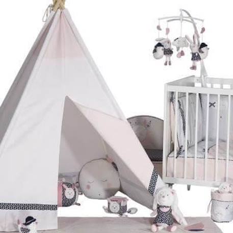 Suspension lumineuse trio plafonnier 32x32cm en coton multicolore GRIS 4 - vertbaudet enfant 