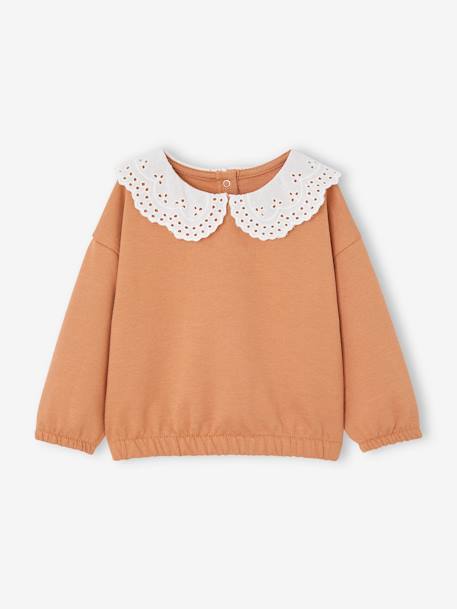 Sweat col brodé bébé personnalisable  - vertbaudet enfant