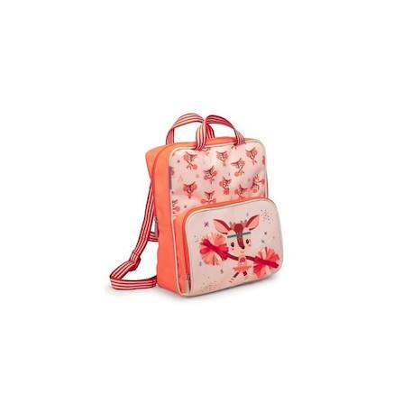 Garçon-Accessoires-Sac d'école - LILLIPUTIENS - Super Marius - Orange et beige - Mixte - Enfant