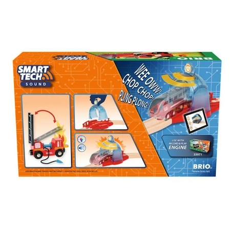 Brio World - 33976 - Portique Smart Tech Sound Thème Pompier - Jouet pour garçons et Filles dès 3 Ans ROUGE 5 - vertbaudet enfant 