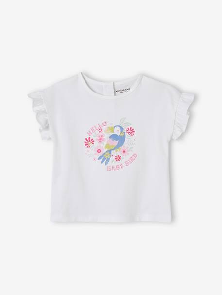 Bébé-T-shirt, sous-pull-T-shirt-Tee-shirt Toucan bébé manches volantées