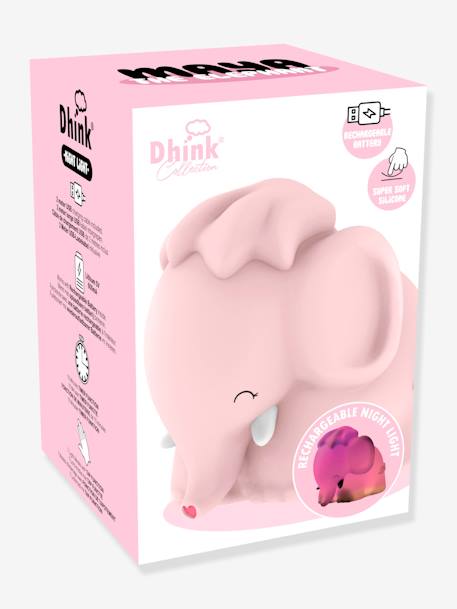 Veilleuse souple rechargeable Maya l'éléphante - DHINK KONTIKI rose 3 - vertbaudet enfant 