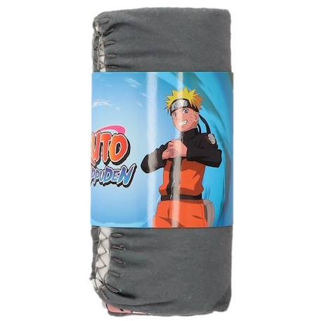 NARUTO SHIPPUDEN - Plaid Naruto et Sasuke 110x130 cm - 100% Polyester - Gris GRIS 2 - vertbaudet enfant 