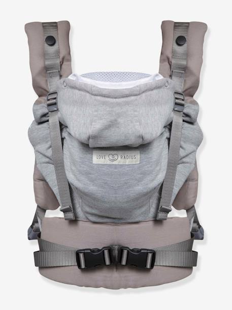 Porte-bébé physiologique HoodieCarrier 2 LOVE RADIUS Black forest+Gris athlétique+Wild camo 6 - vertbaudet enfant 