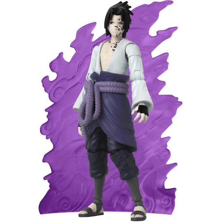 Figurine articulée Sasuke 17cm - Anime Heroes Beyond - Naruto Shippuden - BANDAI BLANC 3 - vertbaudet enfant 