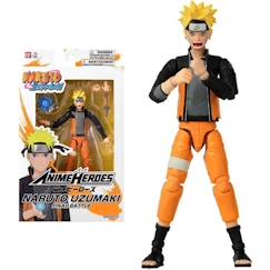 Figurine Anime Heroes - Bandai - Naruto Shippuden - Naruto Uzumaki (Final Battle) - 17 cm  - vertbaudet enfant