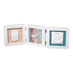 Linge de maison et décoration-Décoration-Cadre, affiche, pêle-mêle-Baby Art Cadre à double empreinte My Baby Touch Blanc